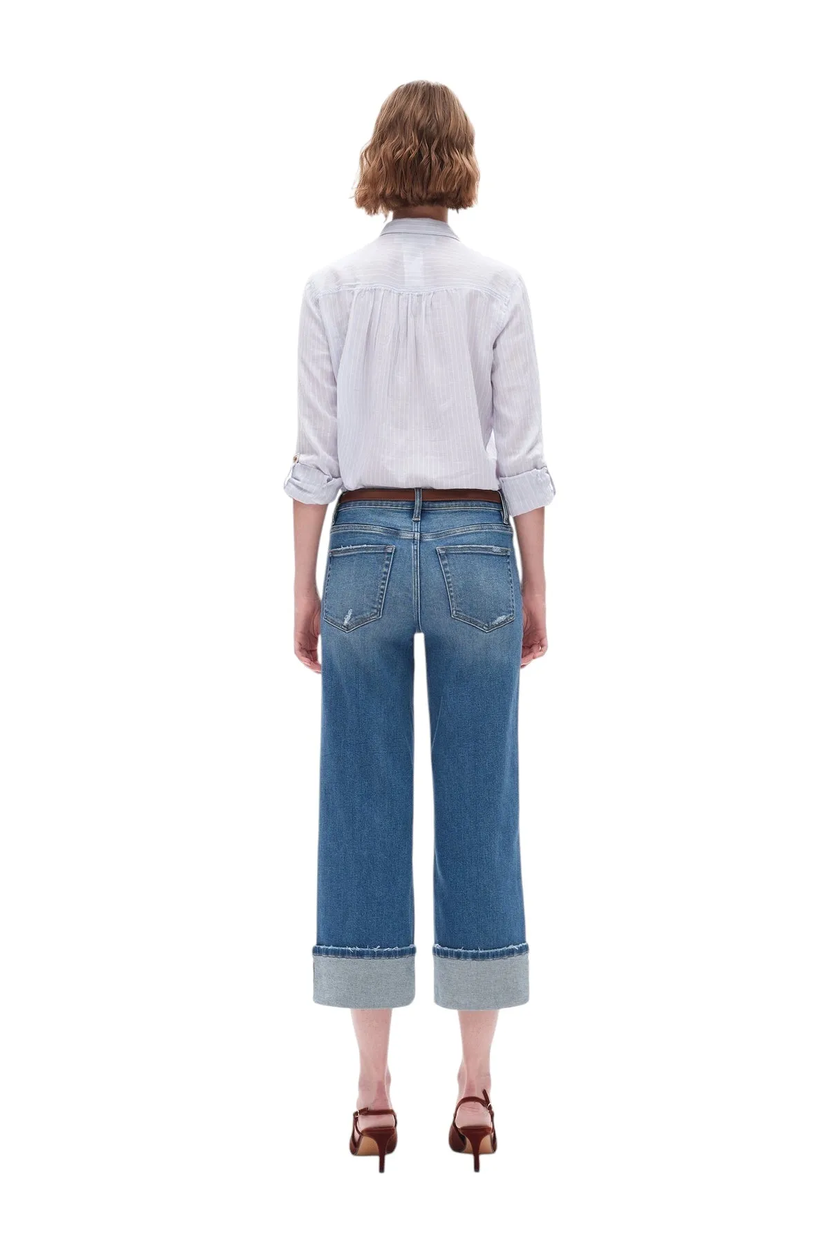 Relaxed Straight Crop Bayeas Jeans