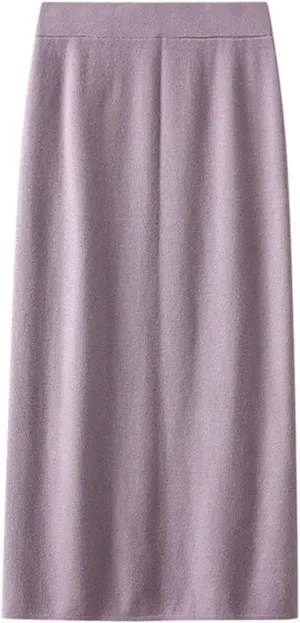 Rib Knit Pencil Skorts for Women 2025 Fall Elastic High Waist Side Slit Skirts Casual Fashion Stretchy Bodycon Skirt