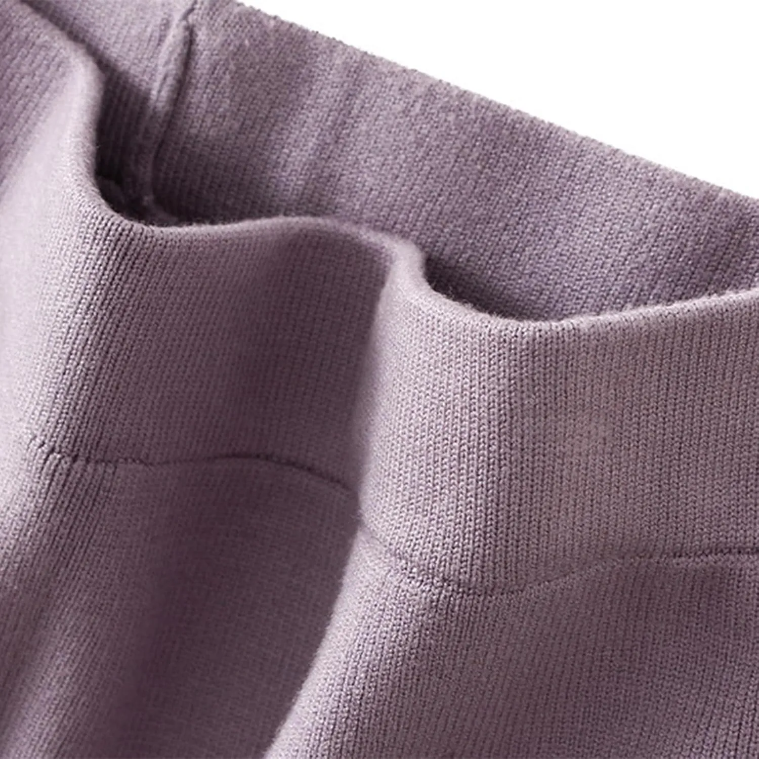 Rib Knit Pencil Skorts for Women 2025 Fall Elastic High Waist Side Slit Skirts Casual Fashion Stretchy Bodycon Skirt