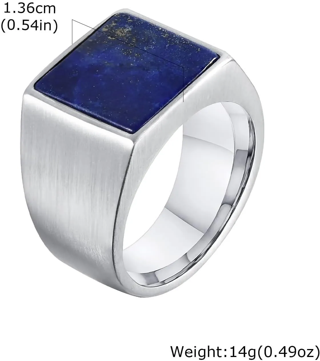 Rings Jewelry Men, Stainless Steel Ring Set Men Square Signet Jewelry Sets for Women