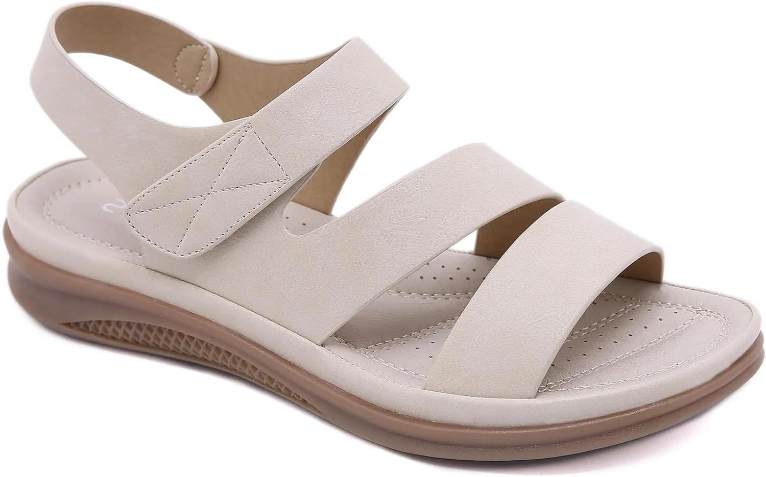 Sandals for Women Casual Summer 2024 Orthopedic Wedge Sandals for Women Dressy Summer Walking Sandals with Arch Support,White,US4.5/EU35