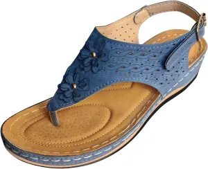 Sandals For Women Comfort Walking Width Casual Summer Slide Shoes Beach Flat Slip On Sandles Womens Orthopedic Shoes