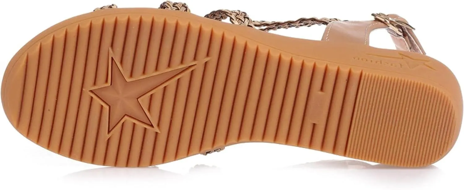 Sandals Women's Dress Summer Open Toe Woven Strap Sandals Wedge Ankle Orthopedic Sandals