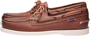 Sebago Portland Boat Shoes - Full-Grain Leather Moccasins, Handsewn with Leather Sock Lining and Non-Marking, Slip-Resistant Sipped Rubber Outsoles