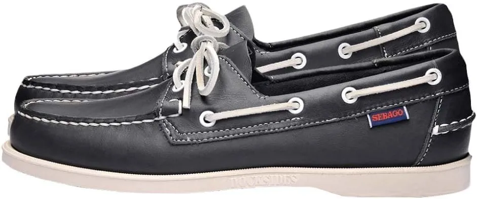 Sebago Portland Boat Shoes - Full-Grain Leather Moccasins, Handsewn with Leather Sock Lining and Non-Marking, Slip-Resistant Sipped Rubber Outsoles