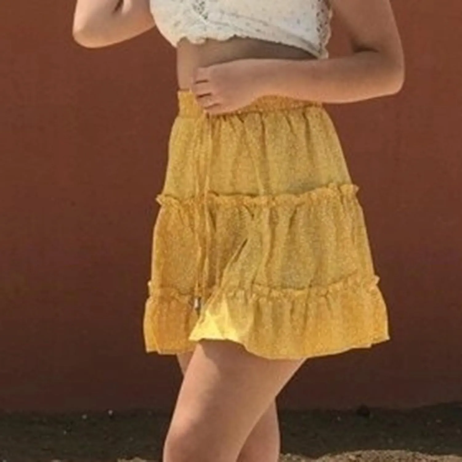 Short Skirts for Women Floral Casual Boho Y2K Tiered Pirouette Skort Western Beach Vacation Drawstring Mini Skirts