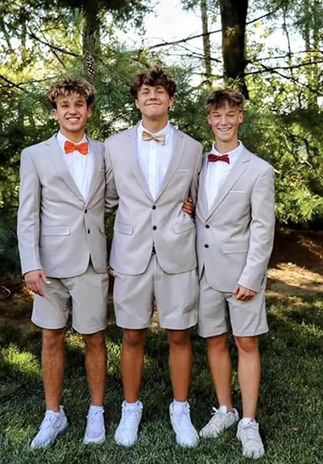Shorts Suit for Boys Summer Casual 2 Piece Beach Wedding Tuxedo Suit Kids Slim Fit Formal Jacket Pants Set