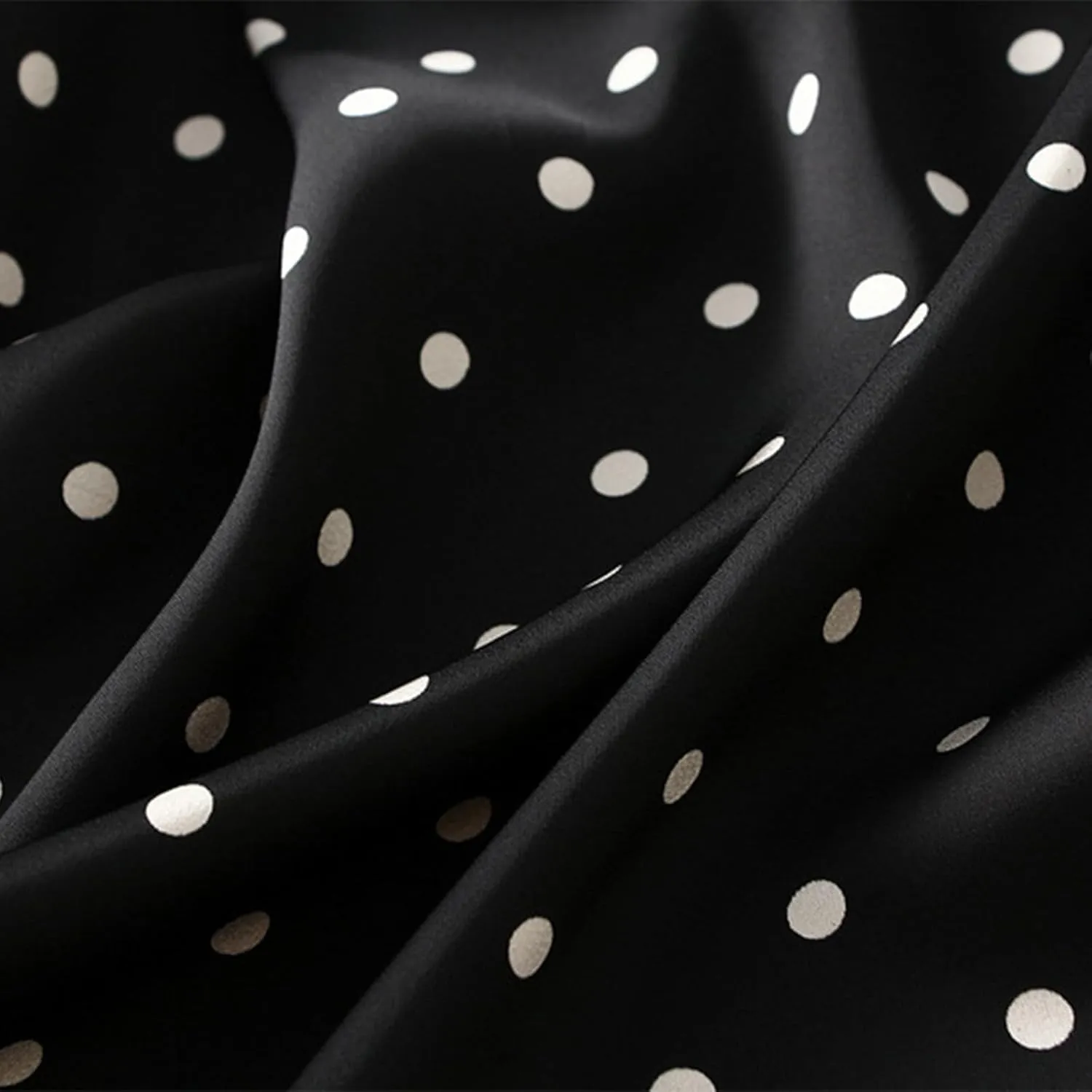 Skirts for Women High Waist Midi Skirts Polka Dot Vintage Skirt Casual Boho A-Line Swing Flowy Long Skirt