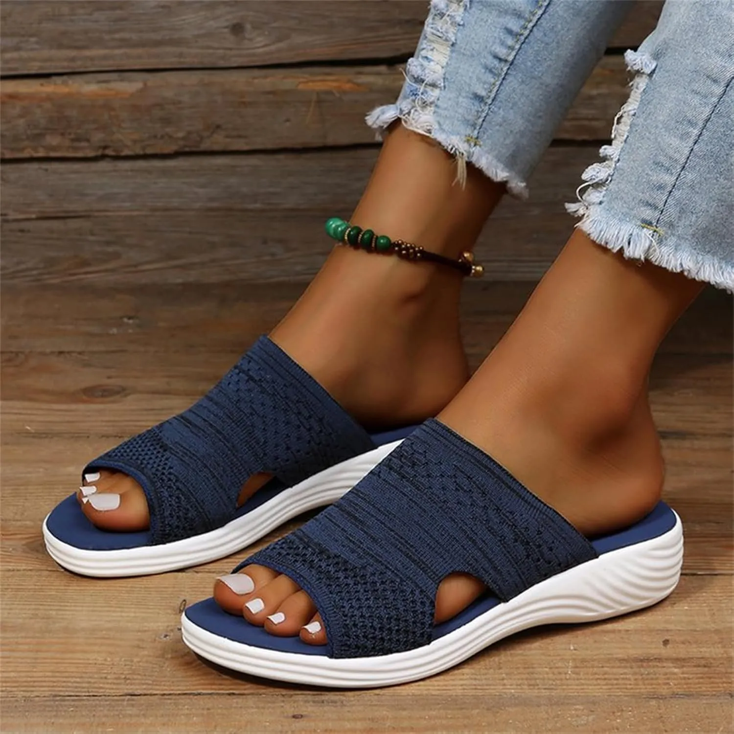 Slide Sports Sandals Women's Orthotic Sandals Summer Comfy Washable Slingback Orthopedic Sandals Thick Bottom Fish Mouth Mesh Platform Soft Sole Casual Beach Shoes,Pink,US11/EU43