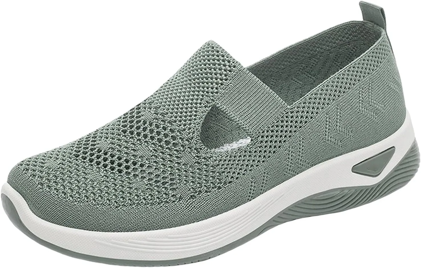 Slip On Orthopedic Shoes for Women Arch Support Non Slip Walking Sneakers Breathable Memory Foam Diabetic Shoes