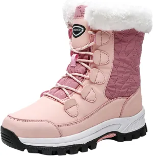 Snow Boots for Women Knee High Non Slip Winter Snow Boots for Women Size 12 Womens Winter Boots Waterproof Slip on Winter Boot Women Tall Winter Boots for Women with Heel