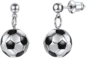 Soccer Earrings, 3D Ball Jewelry, Sports Mom Spirit Wear Jewelry, Soccer FanCome with Box