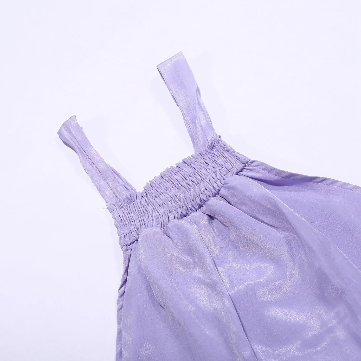 Summer Dresses for Women 2024 Halter Tie Back Loose Flowy Ruffle Tiered Maxi Dress Beach Swing Long Dress Sundress