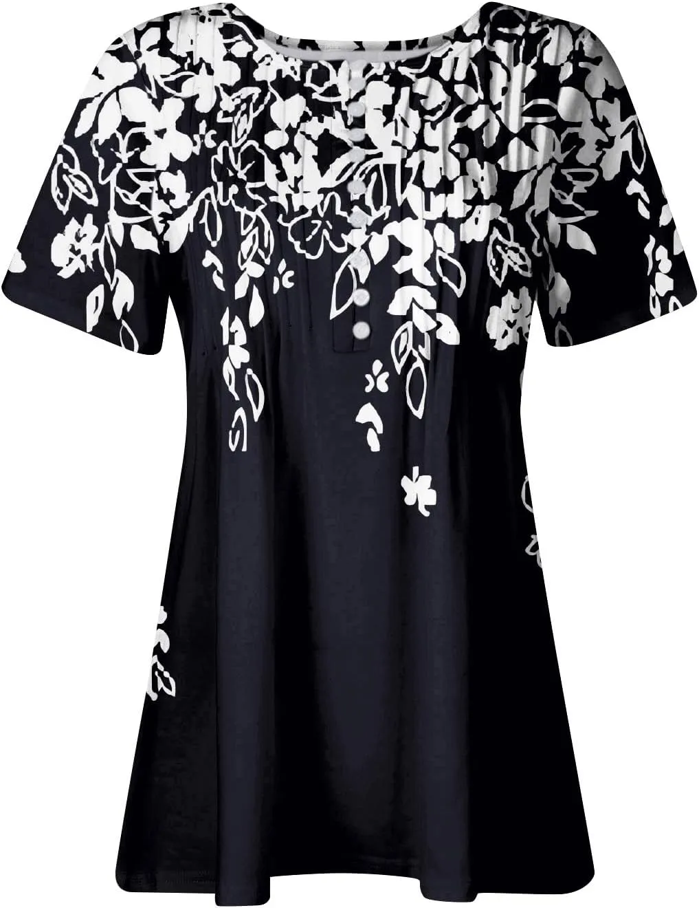 Summer Tops for Women 2025 Trendy Boho Floral Shirts Short Sleeve V Neck T-Shirt Graphic Tees Blouse