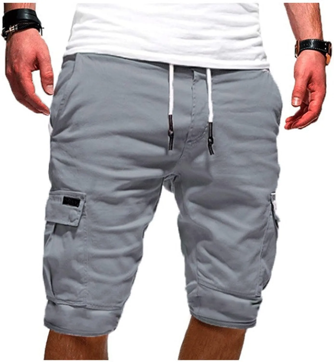 Sweatpants for Men 2025 Sport Outdoor Joggers Casual Loose Baggy Shorts Drawstring Workout Cargo Pants with Pockets