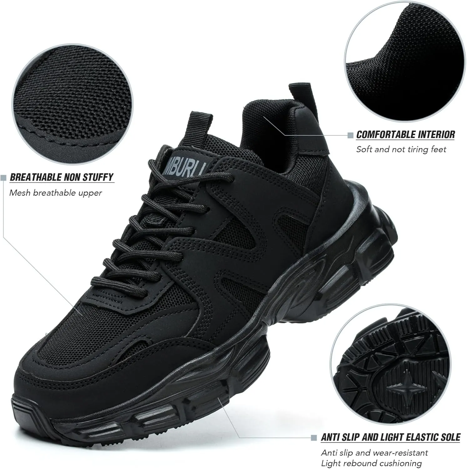 SYLPHID Non Slip Nursing Shoes Women Slip Resistant Food Service Shoe SR Walking Shoes for Nurses Wide Work Sneakers in Kitchen and Restaurant