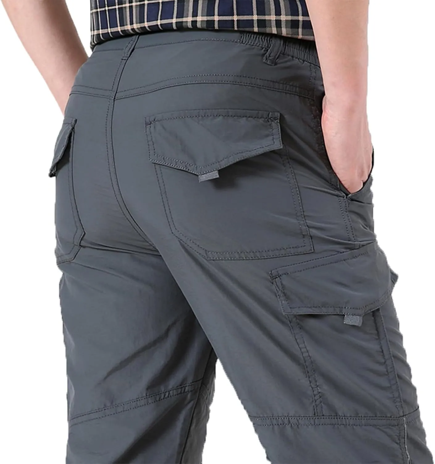 Tactical Pants for Men Stretch Ripstop Waterproof Utility Cargo Hiking Pants Breathable Work Pant Outdoor with Pockets