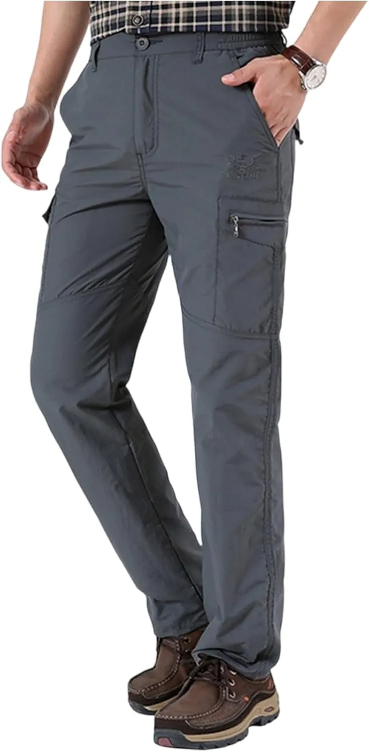 Tactical Pants for Men Stretch Ripstop Waterproof Utility Cargo Hiking Pants Breathable Work Pant Outdoor with Pockets
