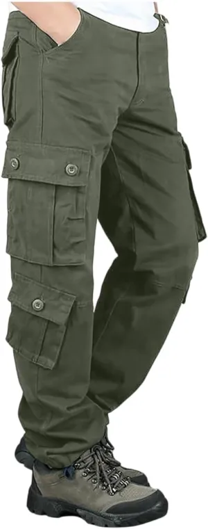 Tactical Pants for Men Stretch Ripstop Waterproof Utility Cargo Hiking Pants Lightweight Work Pant Fishing with Pockets