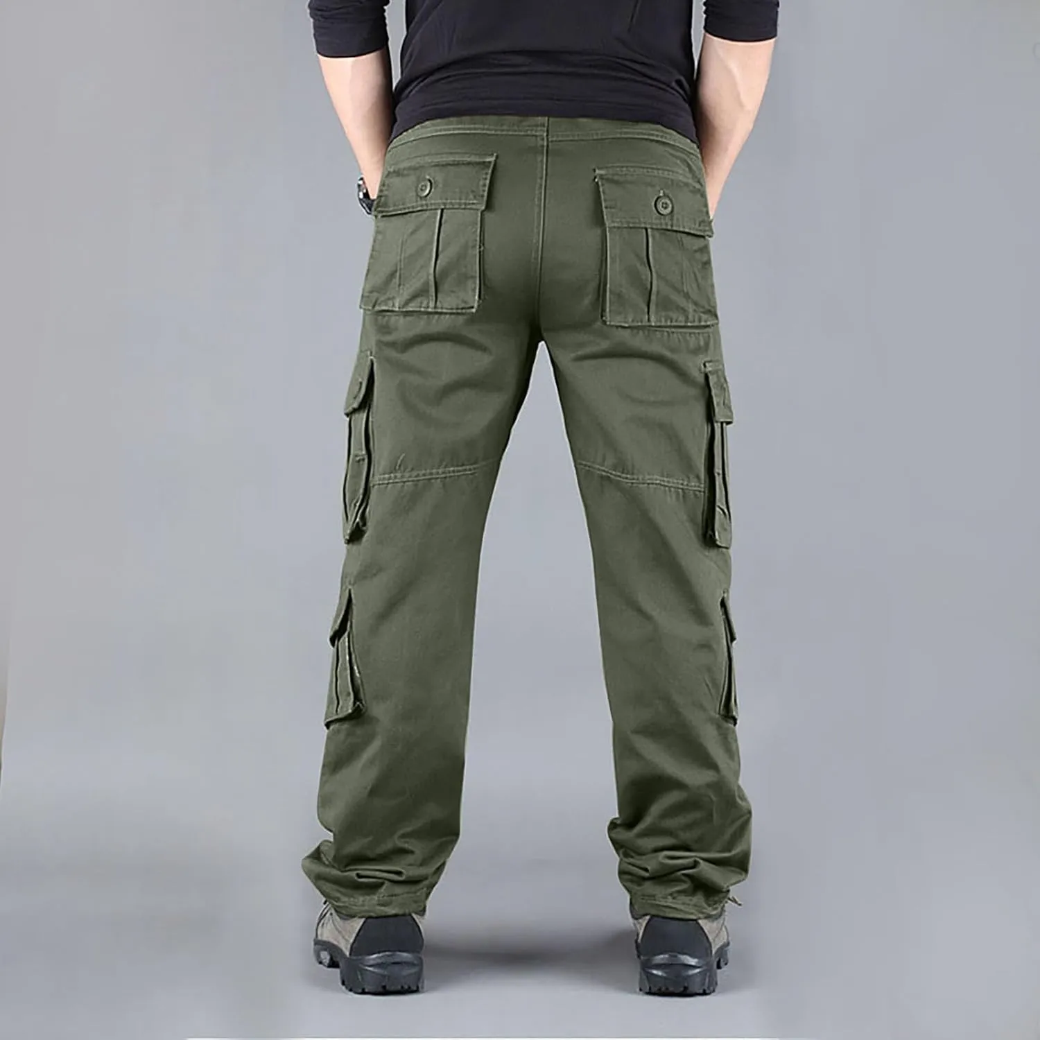 Tactical Pants for Men Stretch Ripstop Waterproof Utility Cargo Hiking Pants Lightweight Work Pant Fishing with Pockets