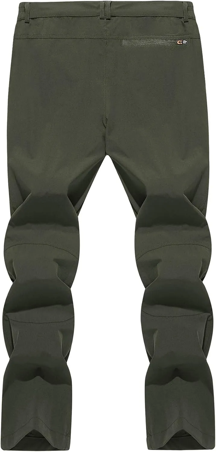 TACVASEN Men's Water Resistant Hiking Pants All Seasons Quick Dry Working Cargo Pants