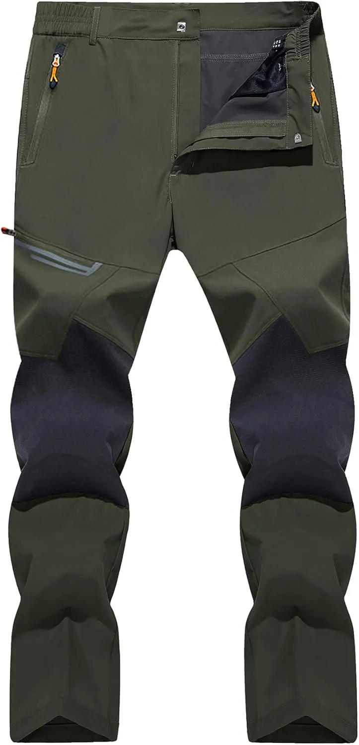 TACVASEN Men's Water Resistant Hiking Pants All Seasons Quick Dry Working Cargo Pants