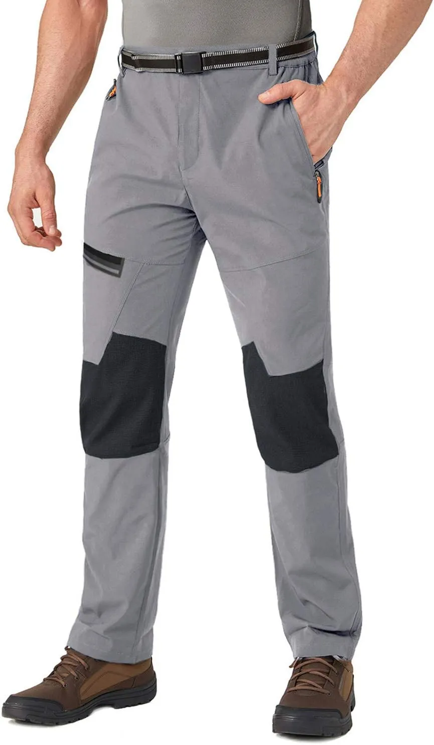 TACVASEN Men's Water Resistant Hiking Pants All Seasons Quick Dry Working Cargo Pants
