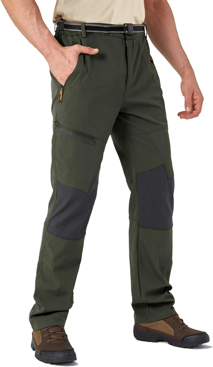 TACVASEN Men's Water Resistant Hiking Pants All Seasons Quick Dry Working Cargo Pants