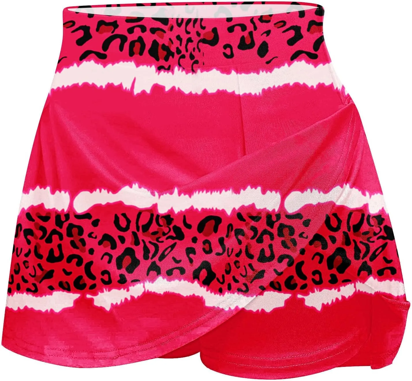 Tennis Skirts For Women With Shorts Lounge 2024 Printed Mid Rise Workout Shorts False 2 Piece Sets Loose Fit Shorts