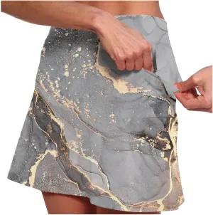 Tennis Skirts for Women with Shorts Tum Control High Waist Casual Golf Skort Quick Dry Casaual Athletic Skirt 2 in 1