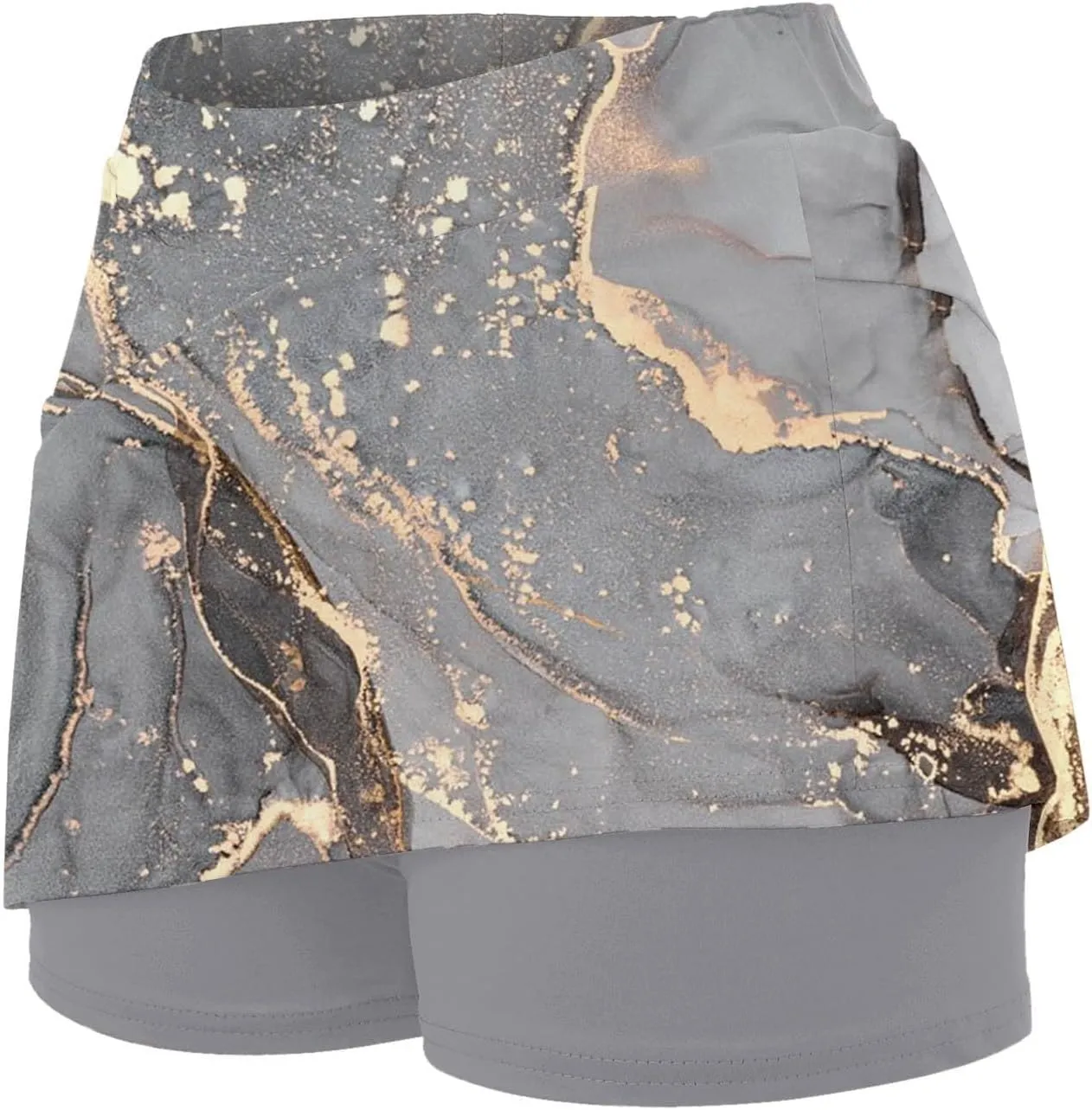 Tennis Skirts for Women with Shorts Tum Control High Waist Casual Golf Skort Quick Dry Casaual Athletic Skirt 2 in 1
