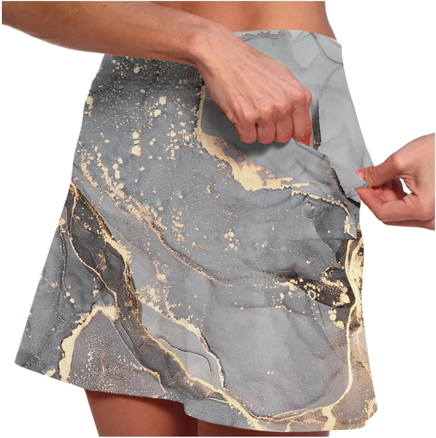 Tennis Skirts for Women with Shorts Tum Control High Waist Casual Golf Skort Quick Dry Casaual Athletic Skirt 2 in 1