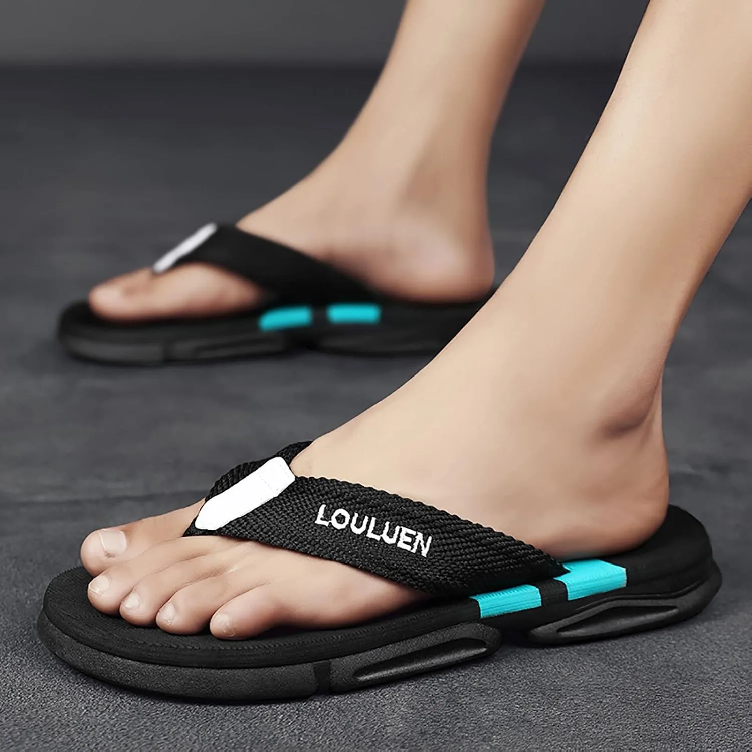 Thong Sandals Slippers for Beach for Summer Mens Flip Flops Comfortable Slip on Indoor Outdoor Walking