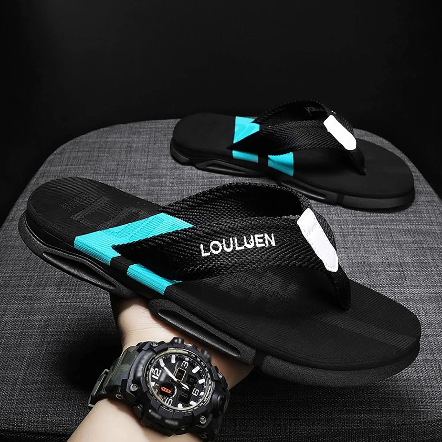Thong Sandals Slippers for Beach for Summer Mens Flip Flops Comfortable Slip on Indoor Outdoor Walking