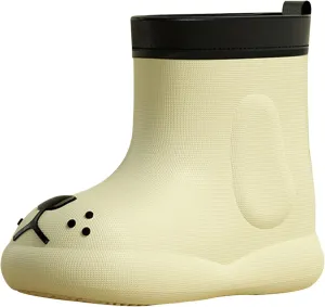 Toddler Kids Waterproof Cute Cartoon Rain Boots Rubber Soft Sole Outdoor Play Work Shoes for Fancy Shoes for Girls