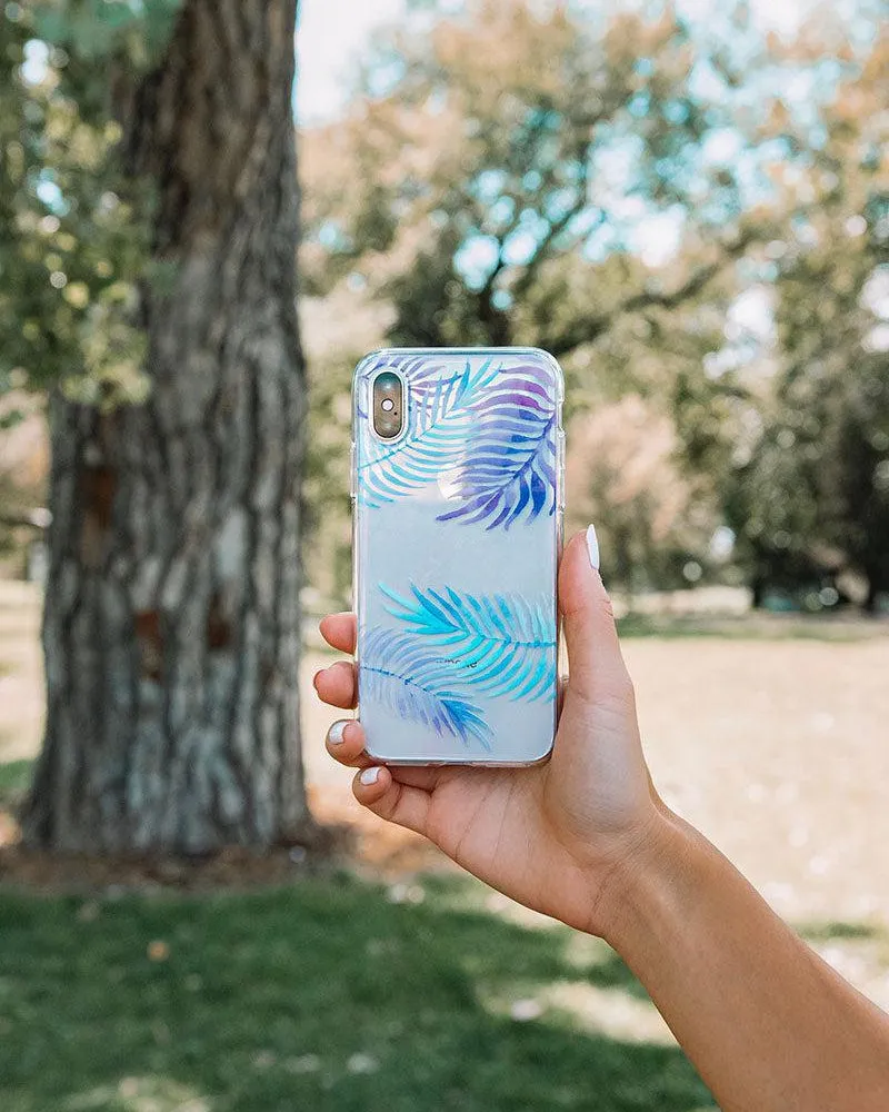 Tropical Blues | Palm Leaves Floral case