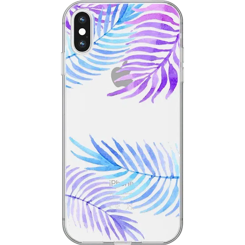 Tropical Blues | Palm Leaves Floral case