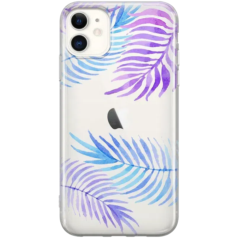 Tropical Blues | Palm Leaves Floral case