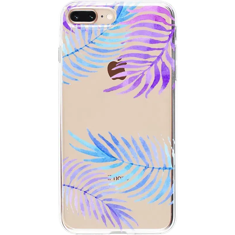 Tropical Blues | Palm Leaves Floral case
