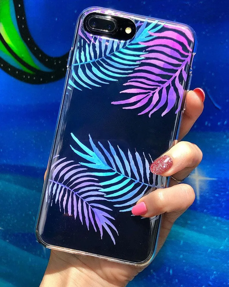 Tropical Blues | Palm Leaves Floral case