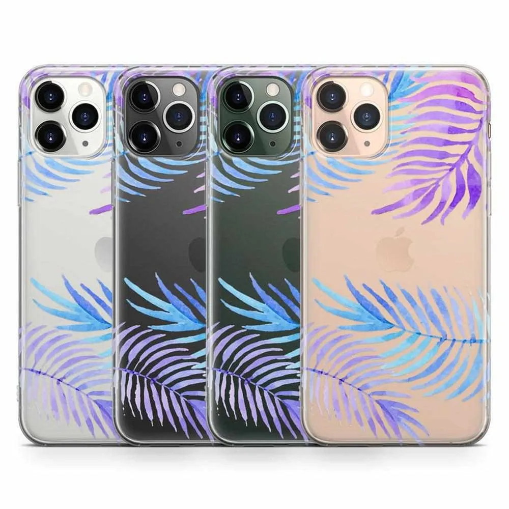 Tropical Blues | Palm Leaves Floral case