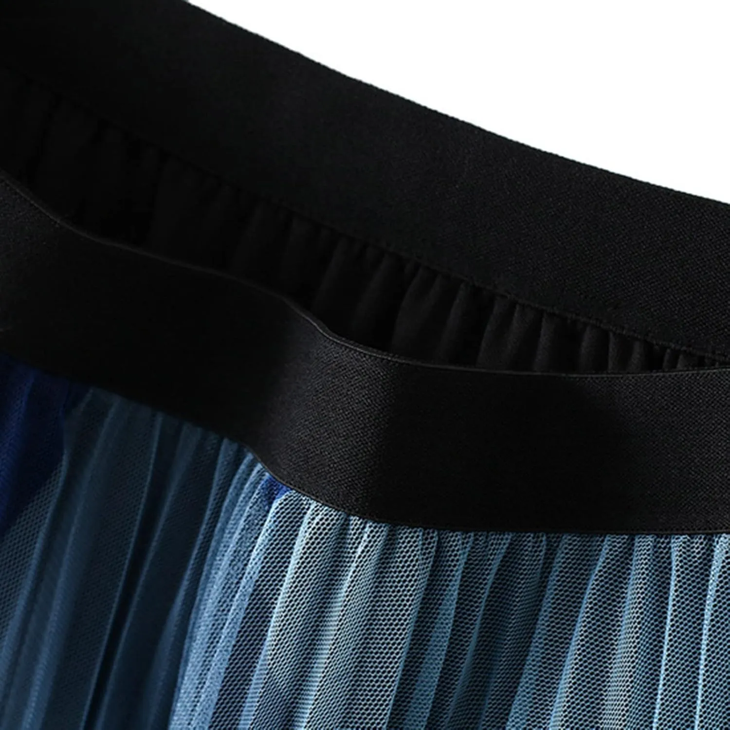 tuduoms Women's Long Tulle Tutu Skirt Teen Girls Pleated Layered Midi Skirt Sequin Flowy Maxi Skirt Dress for Wedding Party