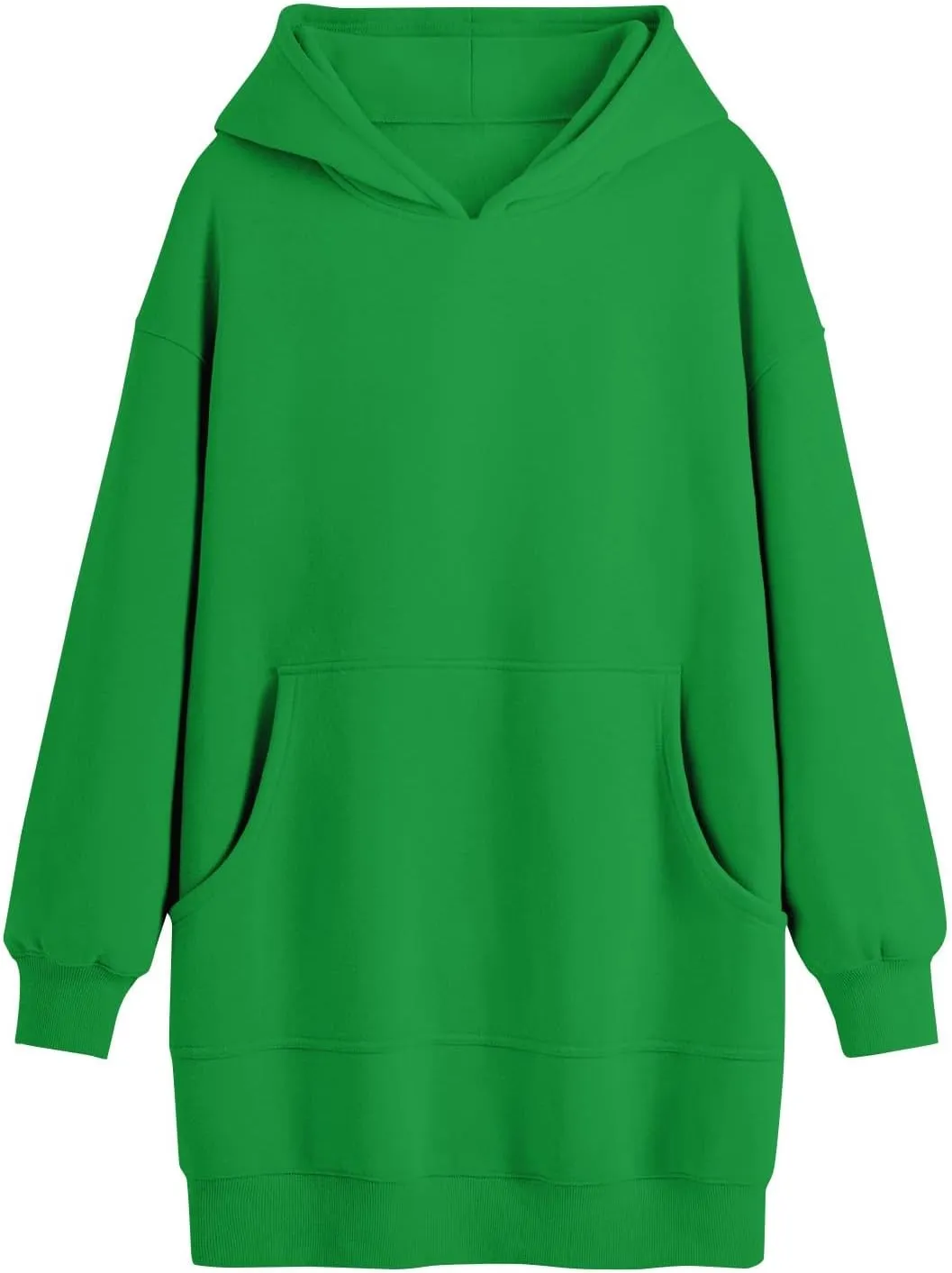 Tunic Hoodies for Women Long Fleece Y2K Hoodie Oversized Sweatshirt Trendy Lightweight Baggy Pullover Fall Outfits