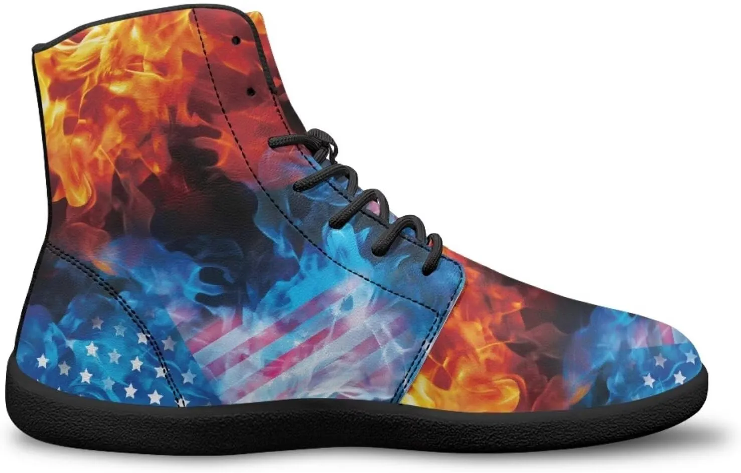 Unisex Womens Mens High Top Business Shoes Lace Up Running Athletic Sneakers Casual Walking Shoe