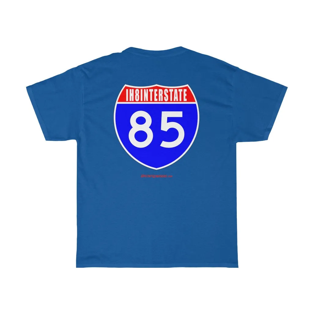 Upstate Cruisers - IH8INTERSTATE 85 Unisex Heavy Cotton Tee by Reefmonkey Land Cruiser Club Tshirt