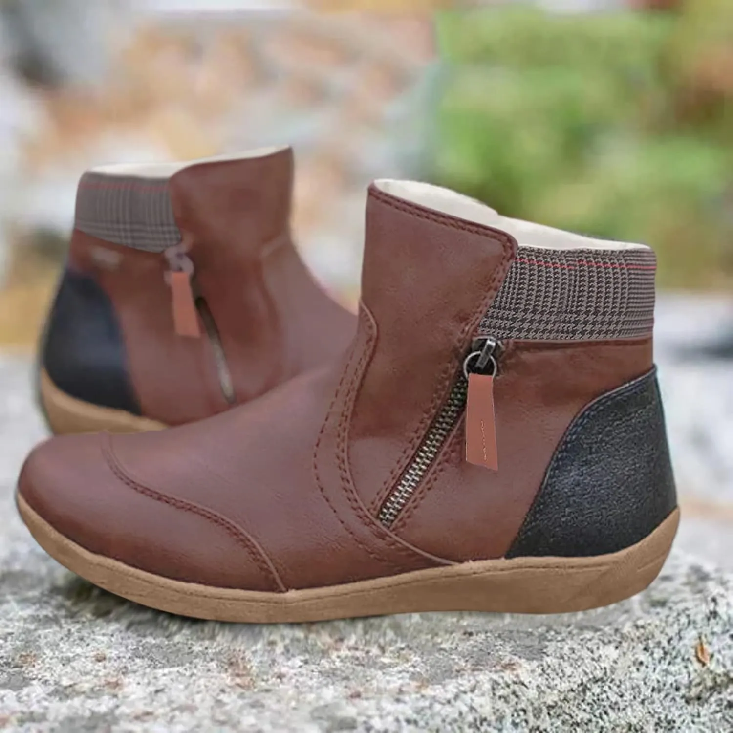 Waterproof Snow Boots for Women Leather Womens Winter Boots Wide Width Wide Calf Womens Winter Boots Womens Winter Ankle Boots Size 11 Women's Tall Lined Leather Winter Boots