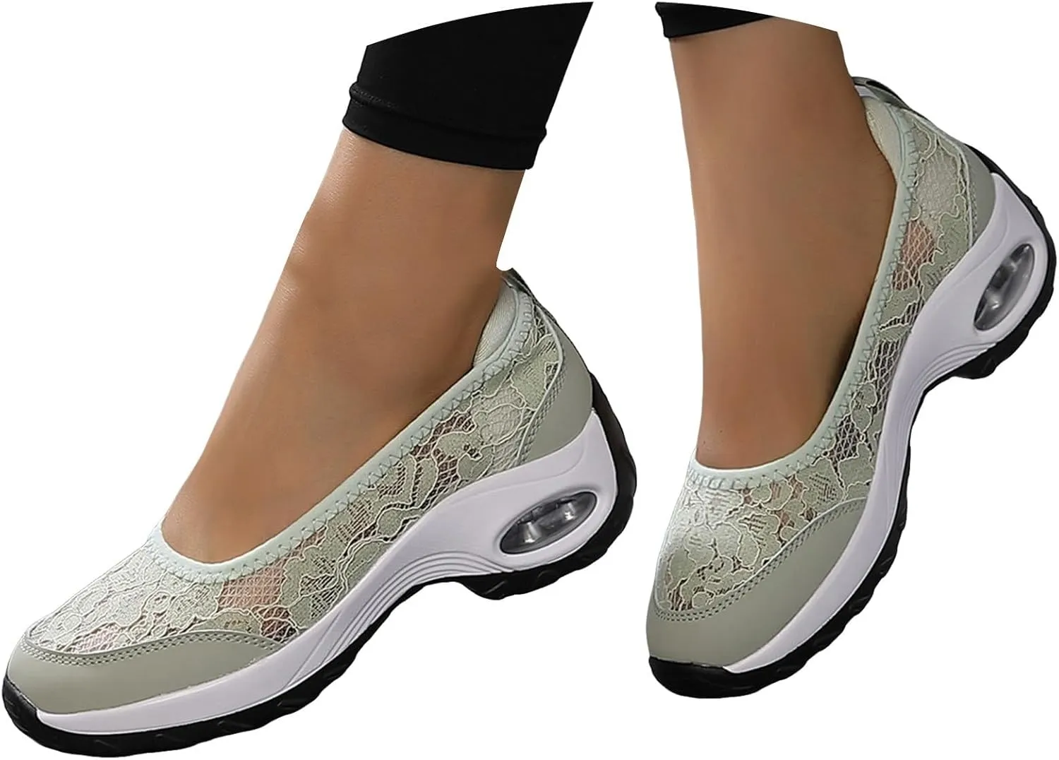 Wedge Sandals for Women Breathable Work Flats For Womens Close Toe Slip On Comfort Non-Slip Walking Sneakers