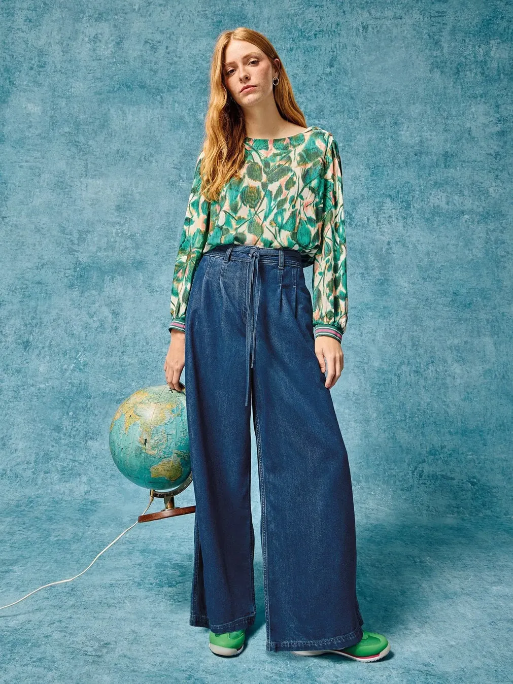 White Stuff Sasha Wide Leg Mid Denim Jean