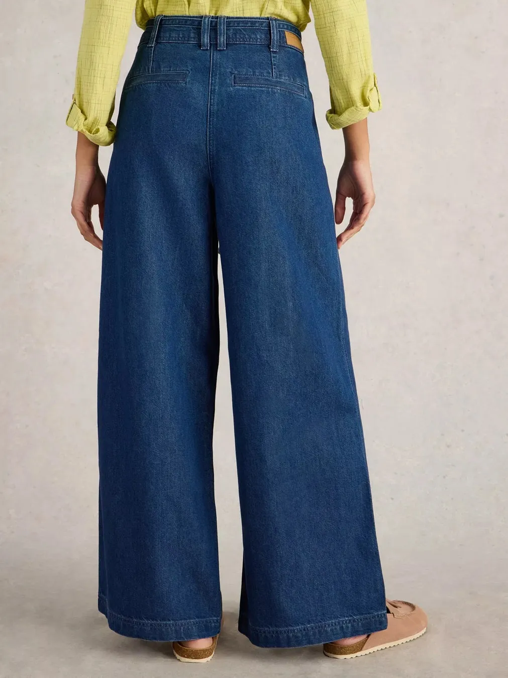 White Stuff Sasha Wide Leg Mid Denim Jean