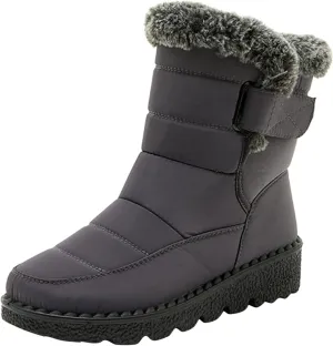 Winter Boots for Women Wide Width Waterproof Snow Boots for Women Size 7 Wide Slip on Boots for Women Ankle Booties Winter Womens Waterproof Boots Tall Tall Winter Boots for Women Pull on